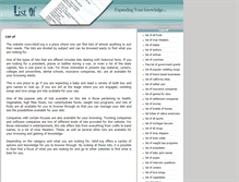 Tablet Screenshot of listof.org